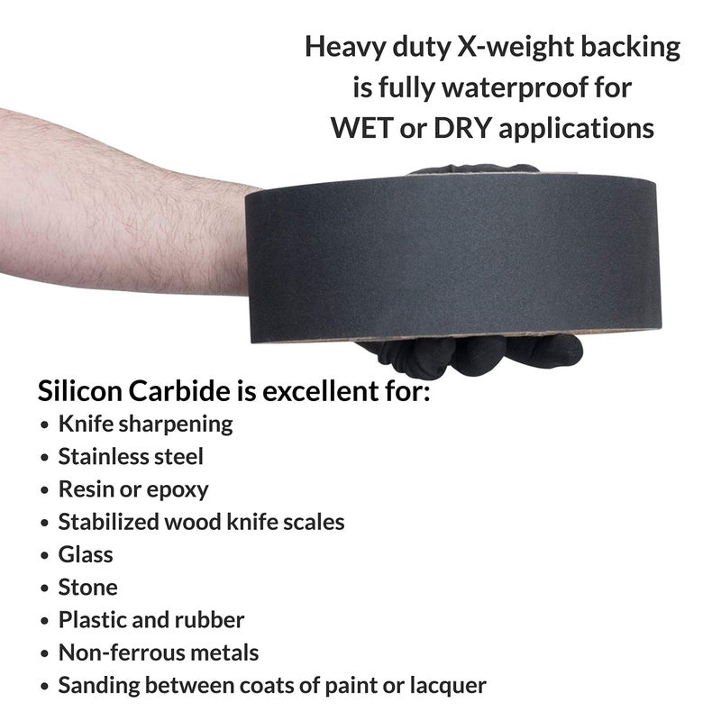 Red Label Abrasives 3 X 21 Inch 220 Grit Silicon Carbide Sanding Belts, 8 Pack - Image 3